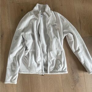 Women’s meduim cream zip up jacket